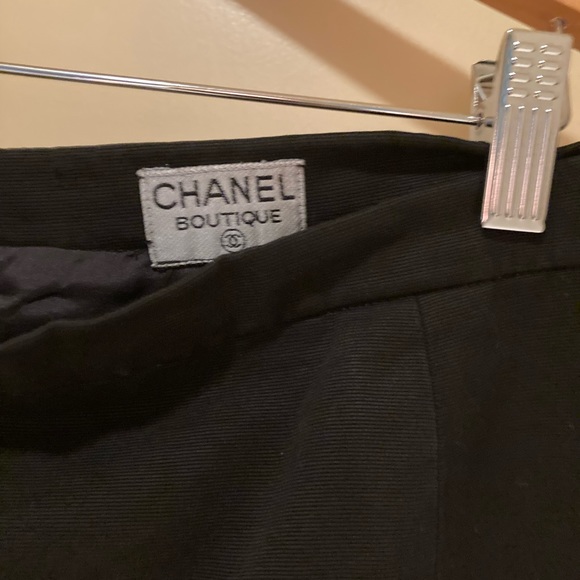 CHANEL black skirt suit, size 8, Authentic Vintage - Picture 8 of 8